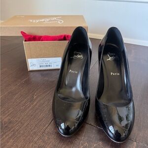 Christian Louboutin Patent Leather Black Women's Pumps